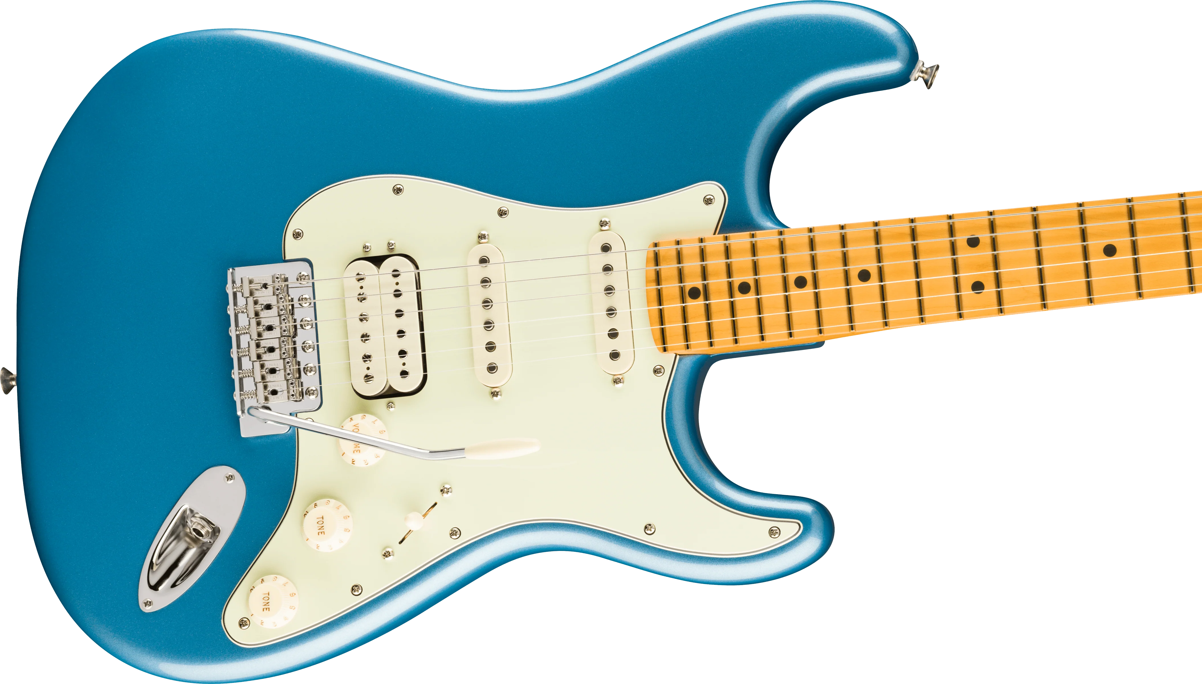 Fender American Professional Classic Stratocaster HSS, Maple Fingerboard, Faded Lake Placid Blue - Image 6