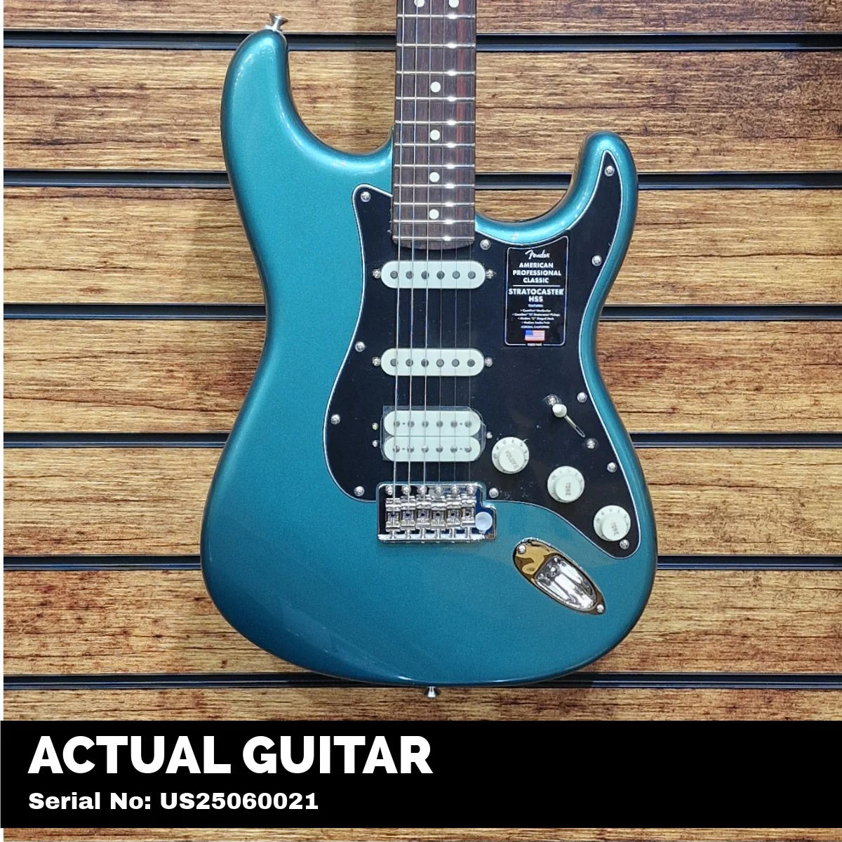 Fender American Professional Classic Stratocaster HSS, Rosewood Fingerboard, Faded Sherwood Green Metallic - Image 2