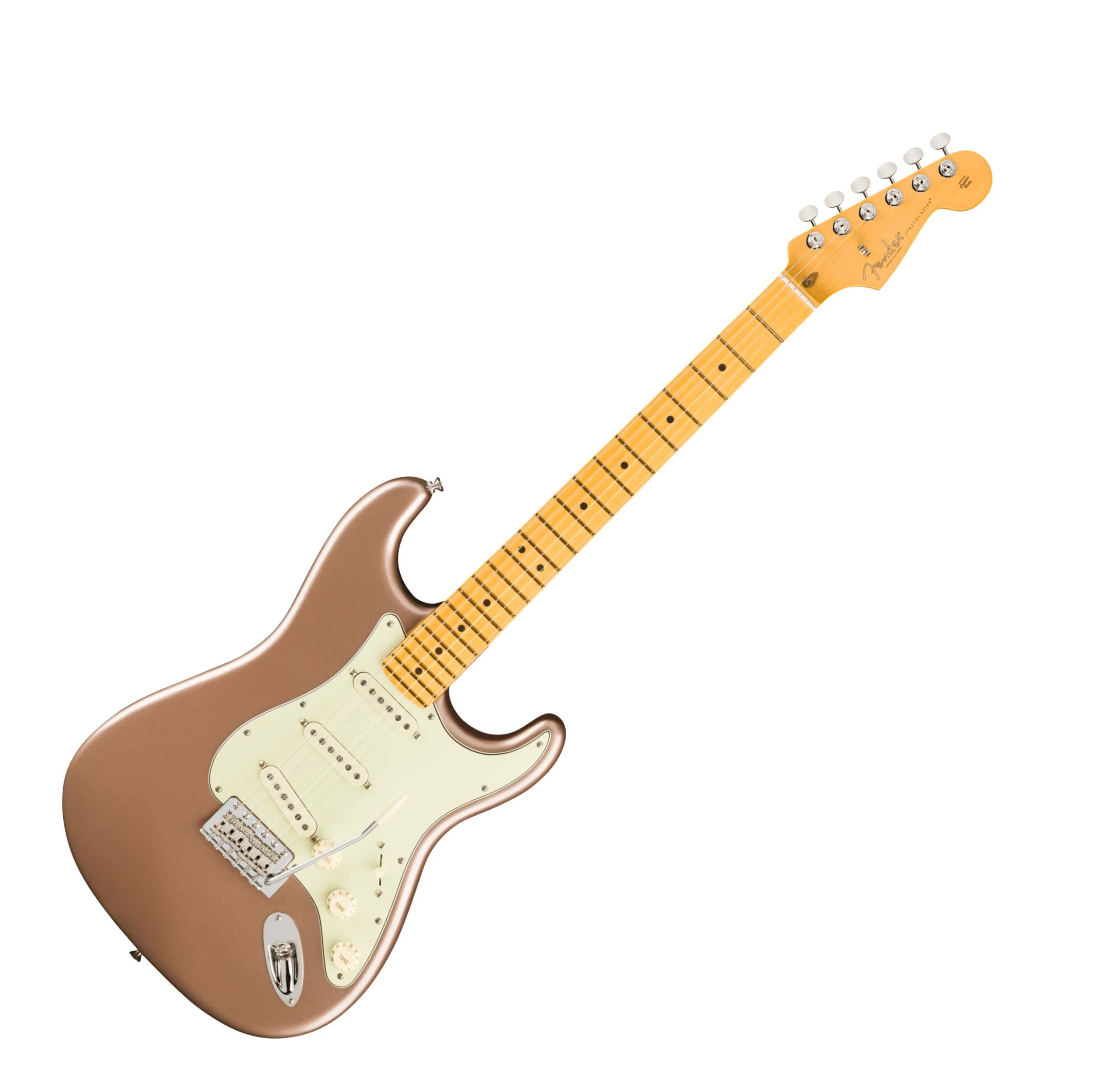 Fender American Professional Classic Stratocaster; Maple Fingerboard, Faded Firemist Gold - Image 3