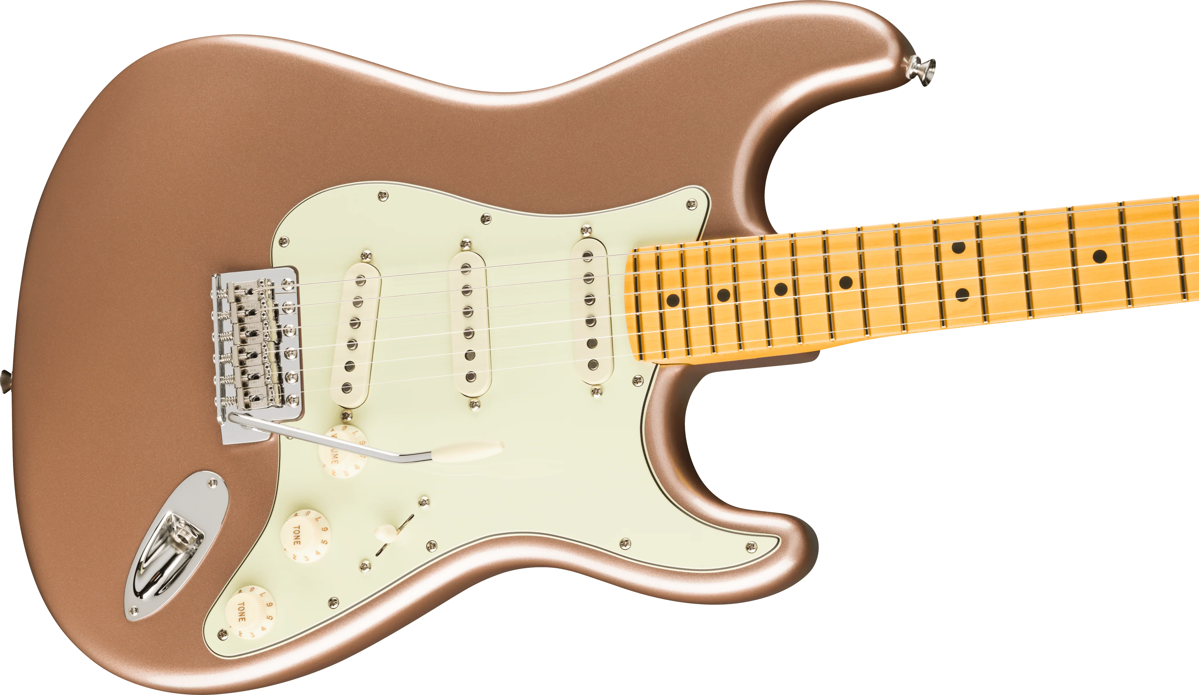 Fender American Professional Classic Stratocaster; Maple Fingerboard, Faded Firemist Gold - Image 6