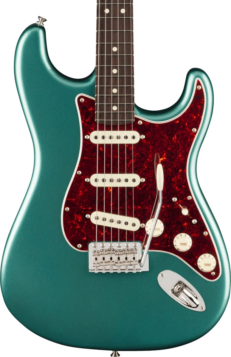Fender American Professional Classic Stratocaster; Rosewood Fingerboard, Faded Sherwood Green Metallic