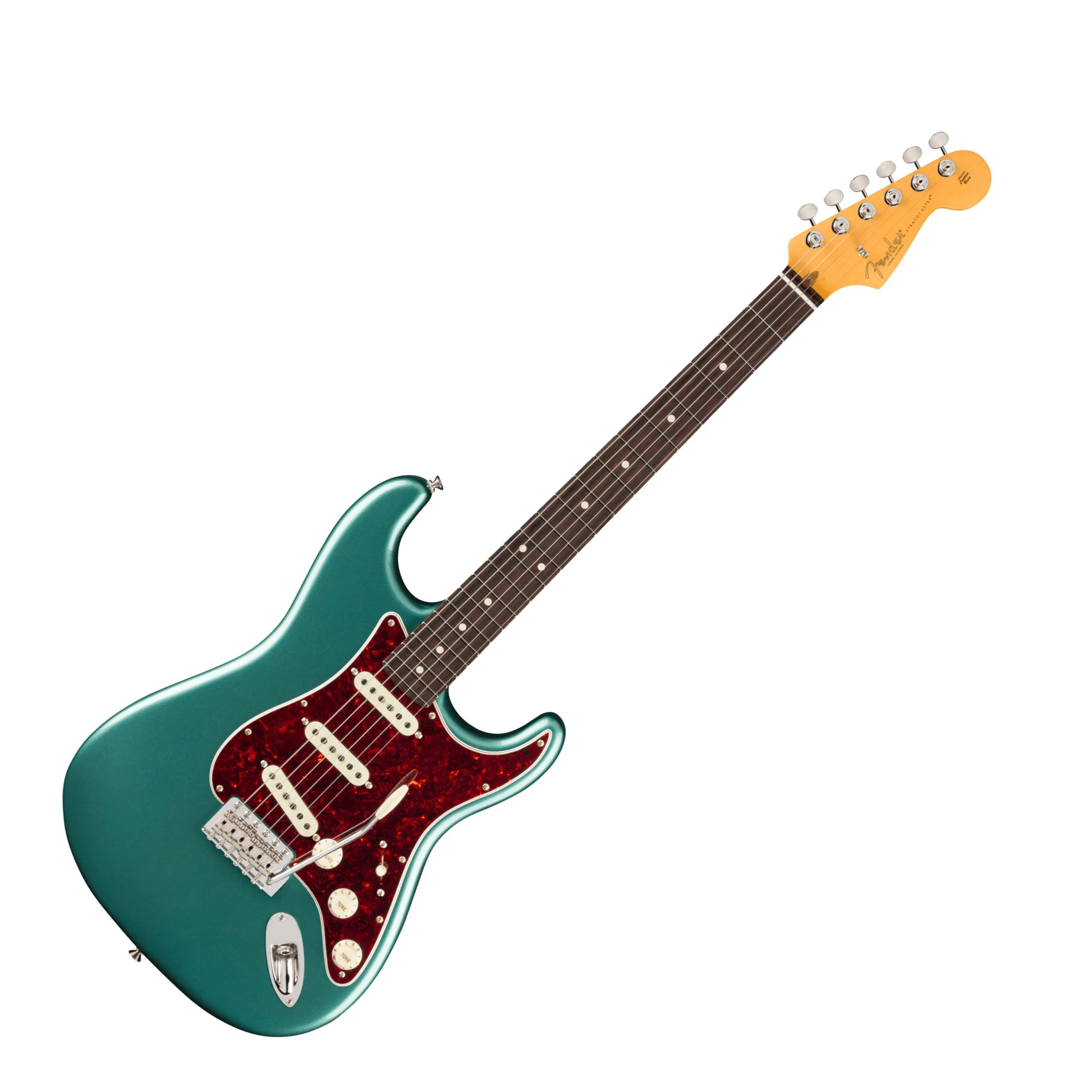 Fender American Professional Classic Stratocaster; Rosewood Fingerboard, Faded Sherwood Green Metallic - Image 3
