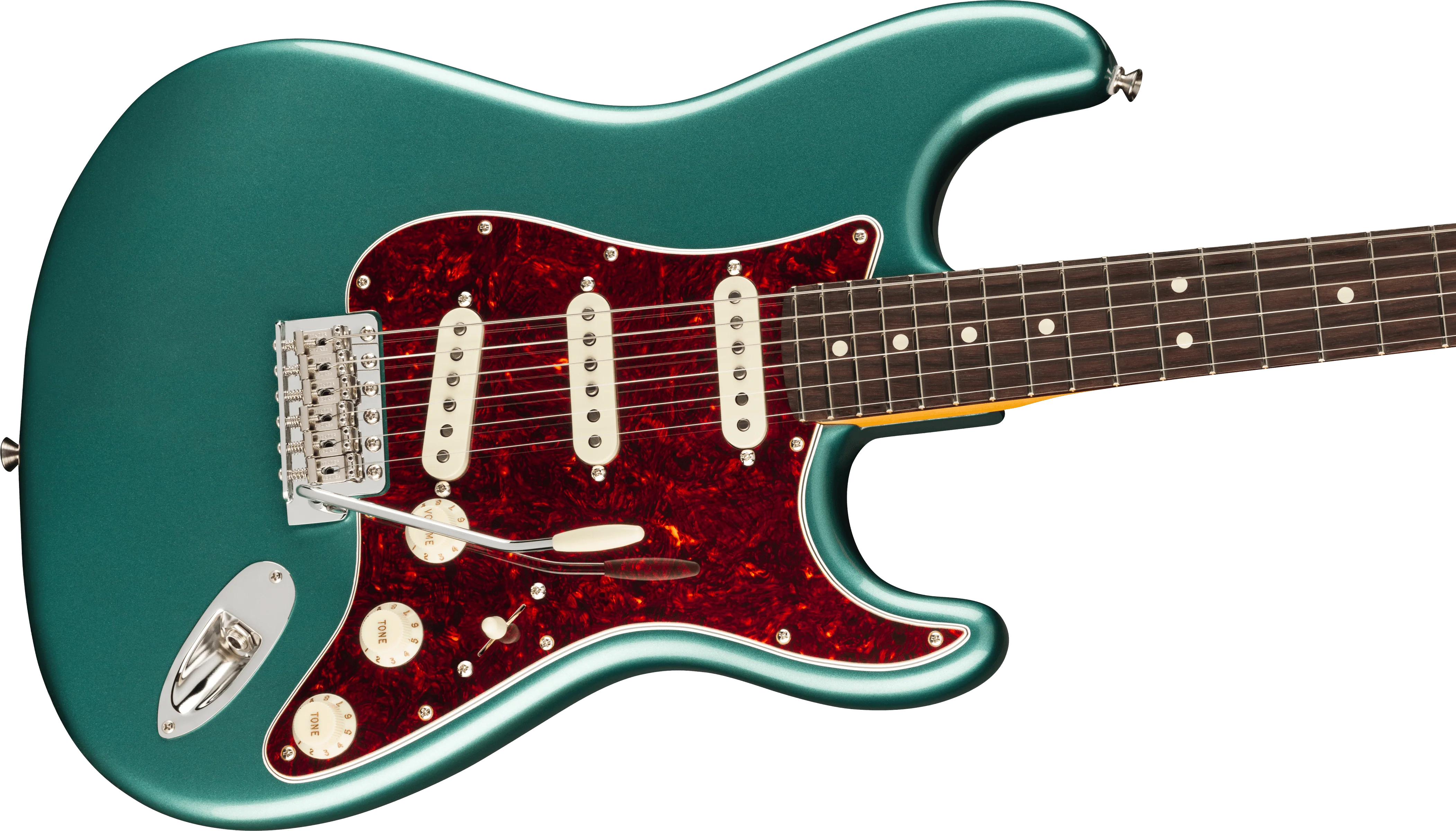 Fender American Professional Classic Stratocaster; Rosewood Fingerboard, Faded Sherwood Green Metallic - Image 6