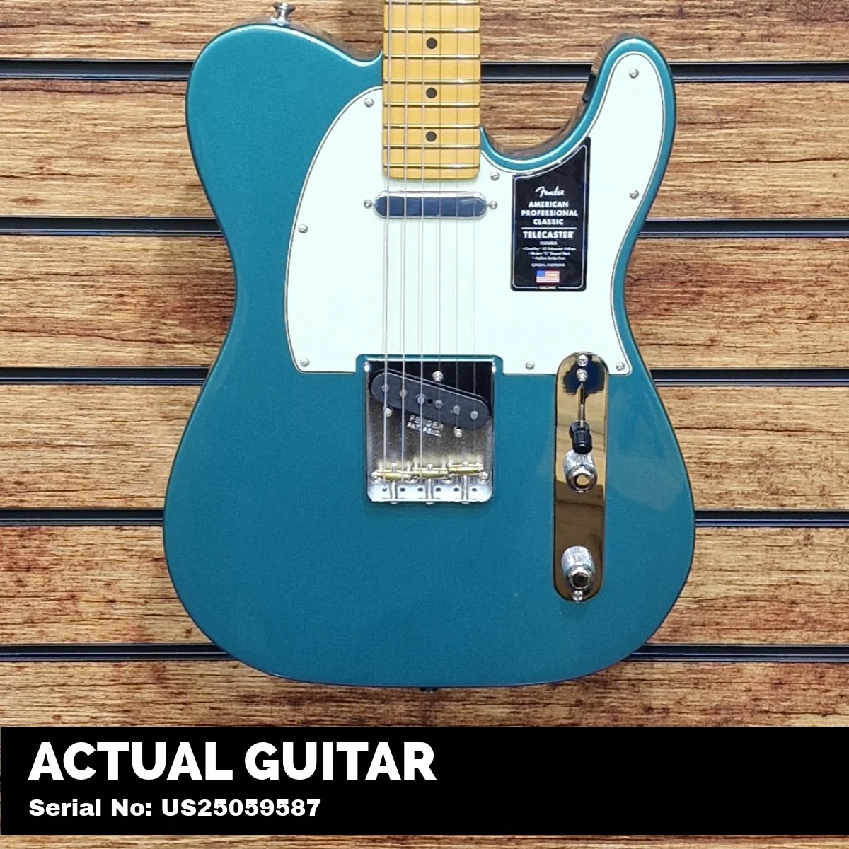 Fender American Professional Classic Telecaster; Maple Fingerboard, Faded Sherwood Green Metallic - Image 2