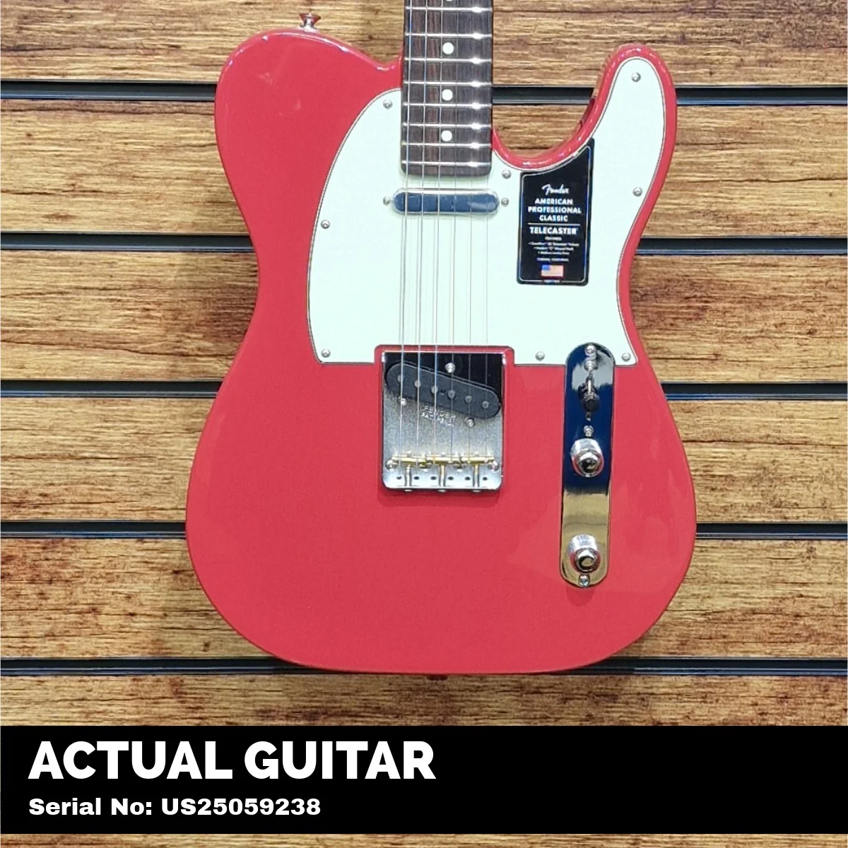 Fender American Professional Classic Telecaster; Rosewood Fingerboard, Faded Dakota Red - Image 2