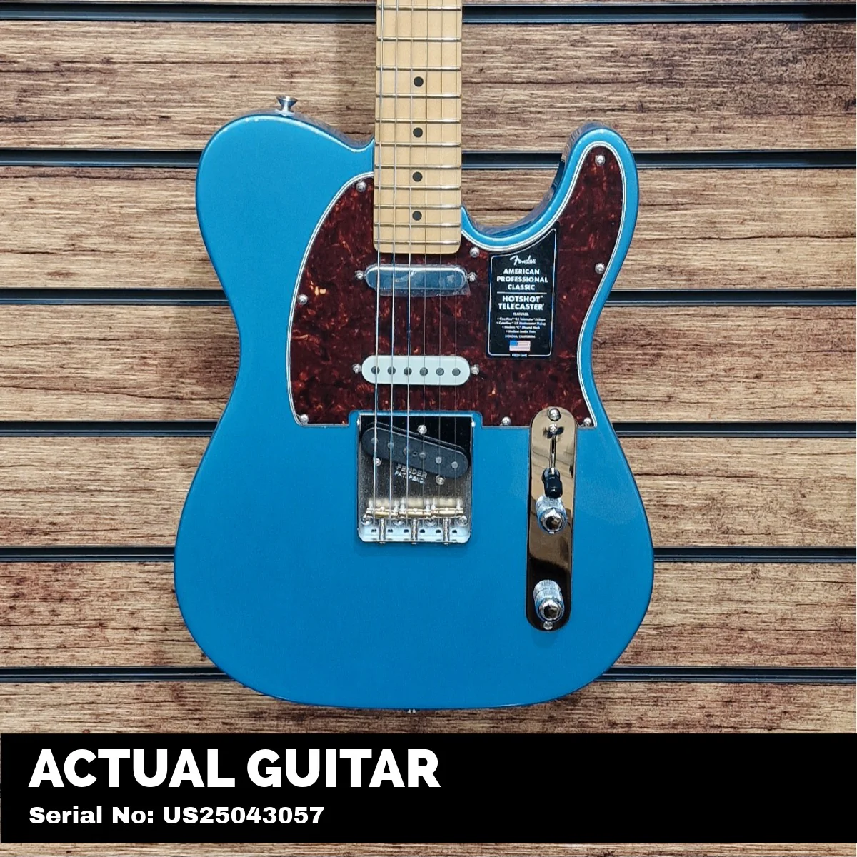 Fender American Professional Classic Hotshot Telecaster, Maple Fingerboard, Faded Lake Placid Blue - Image 2