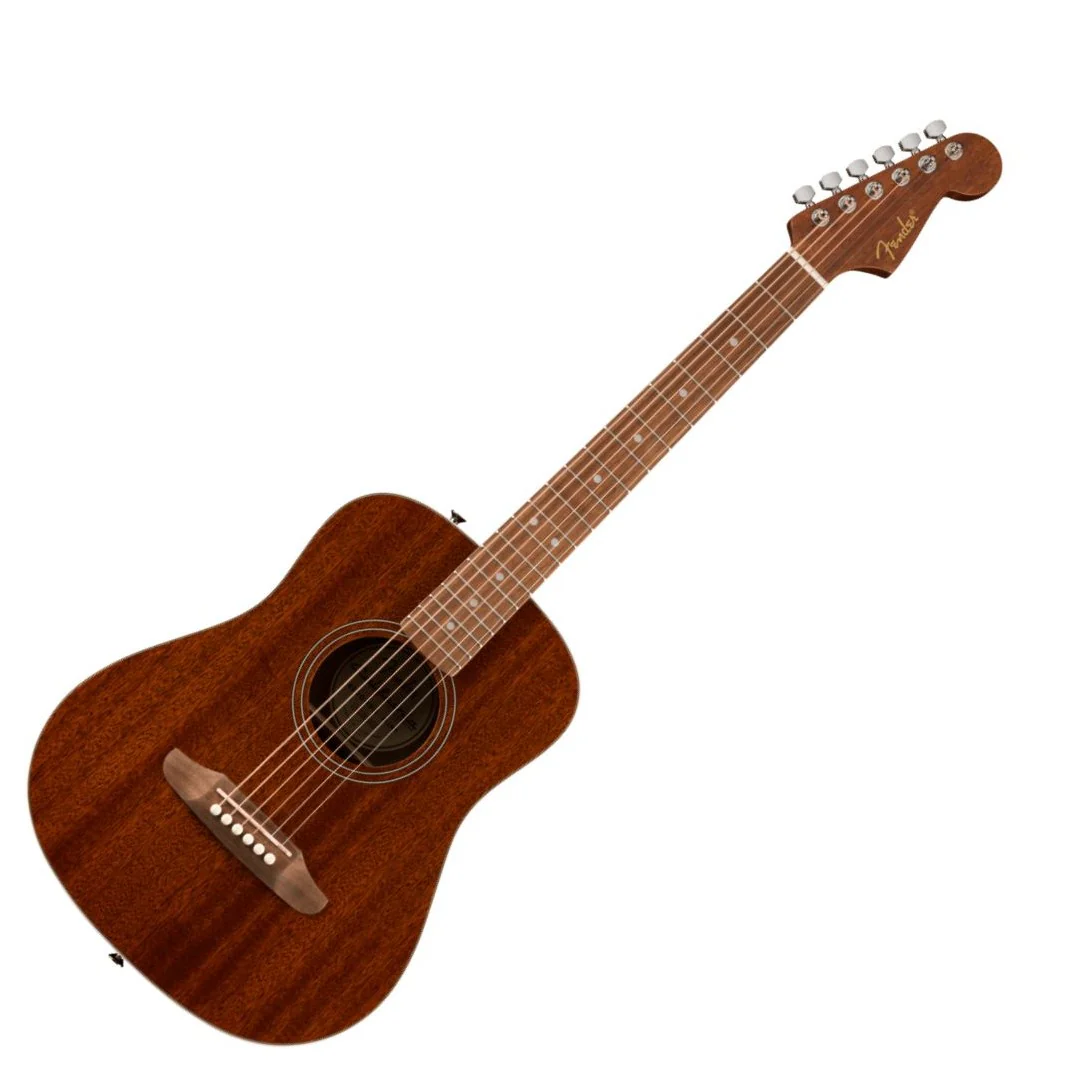 Fender California Standard Redondo Mini Acoustic Guitar; Sapele Top Natural inc. Bag - Image 5