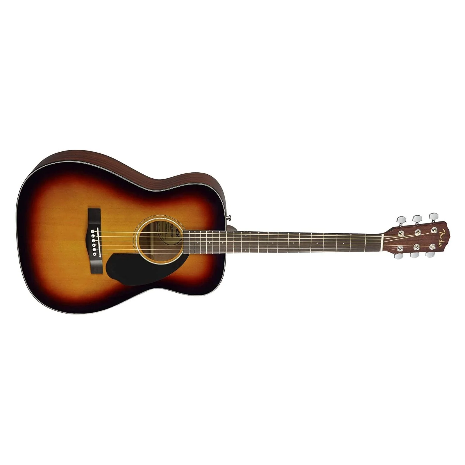 Fender CC-60S Concert Walnut 3 Colour Sunburst Guitar - Image 4