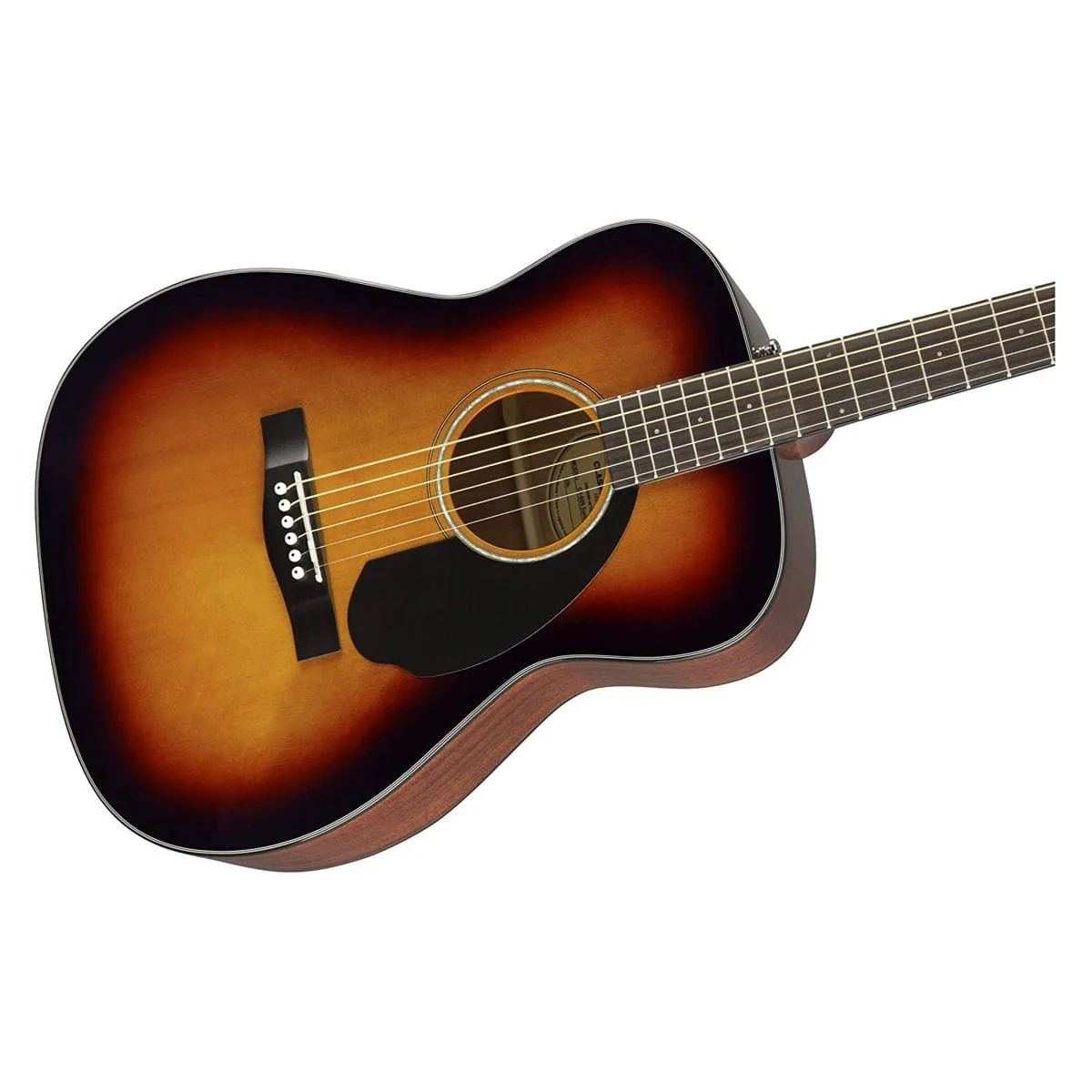 Fender CC-60S Concert Walnut 3 Colour Sunburst Guitar - Image 5