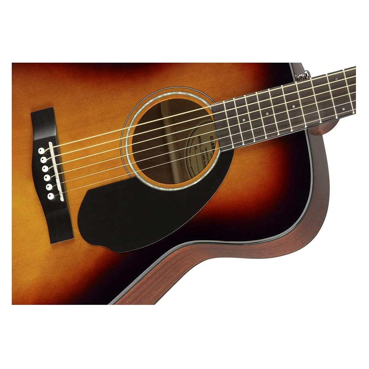 Fender CC-60S Concert Walnut 3 Colour Sunburst Guitar - Image 6