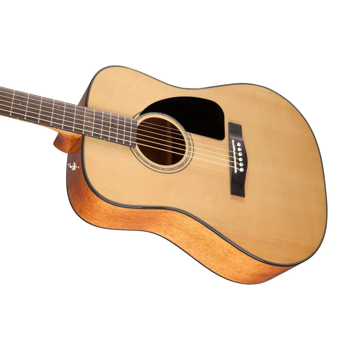 Fender CD-60 Dreadnought V3 Acoustic Guitar; Natural with Case - Image 4