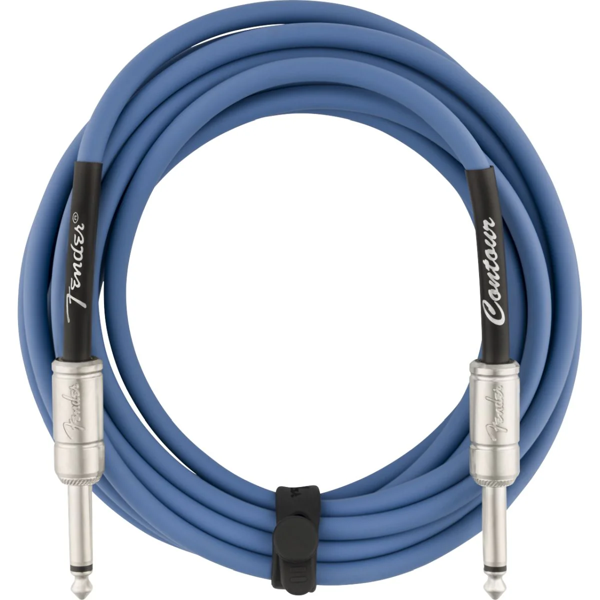 Fender Contour Instrument Cable, Lake Placid Blue, 15' - Image 2