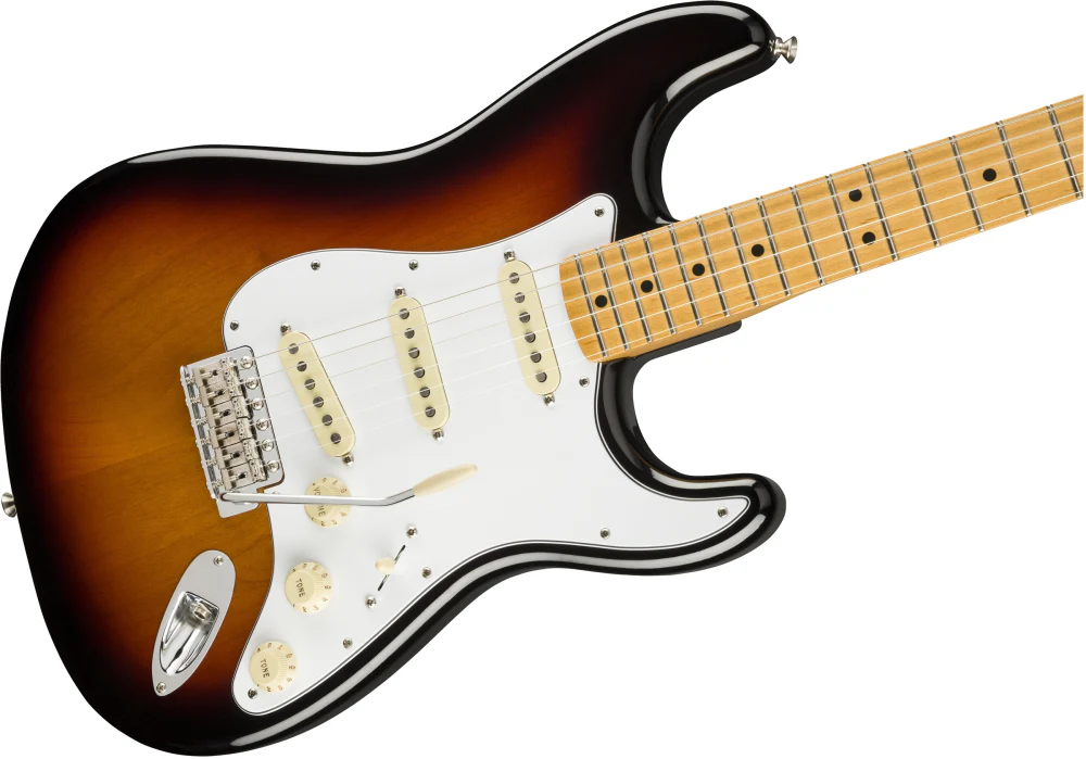 Fender Jimi Hendrix Maple Strat 3 Tone Sunburst Guitar - Image 5