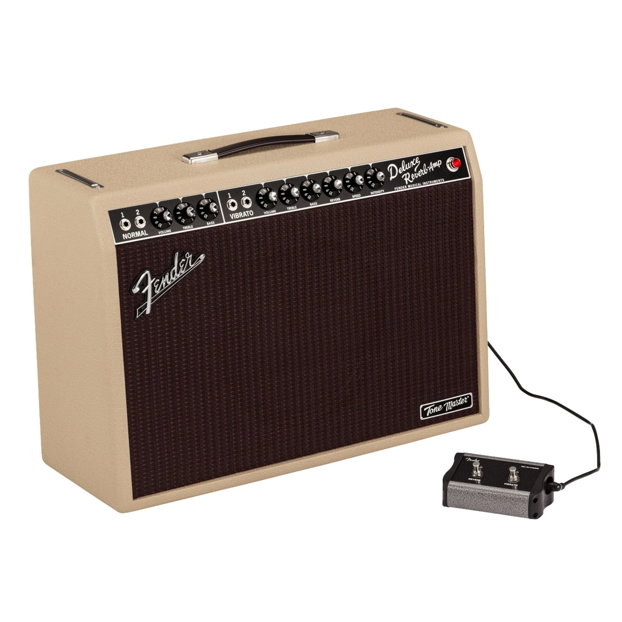 Fender Limited Edition Tone Master Deluxe Reverb Blonde Guitar Amp - Image 3