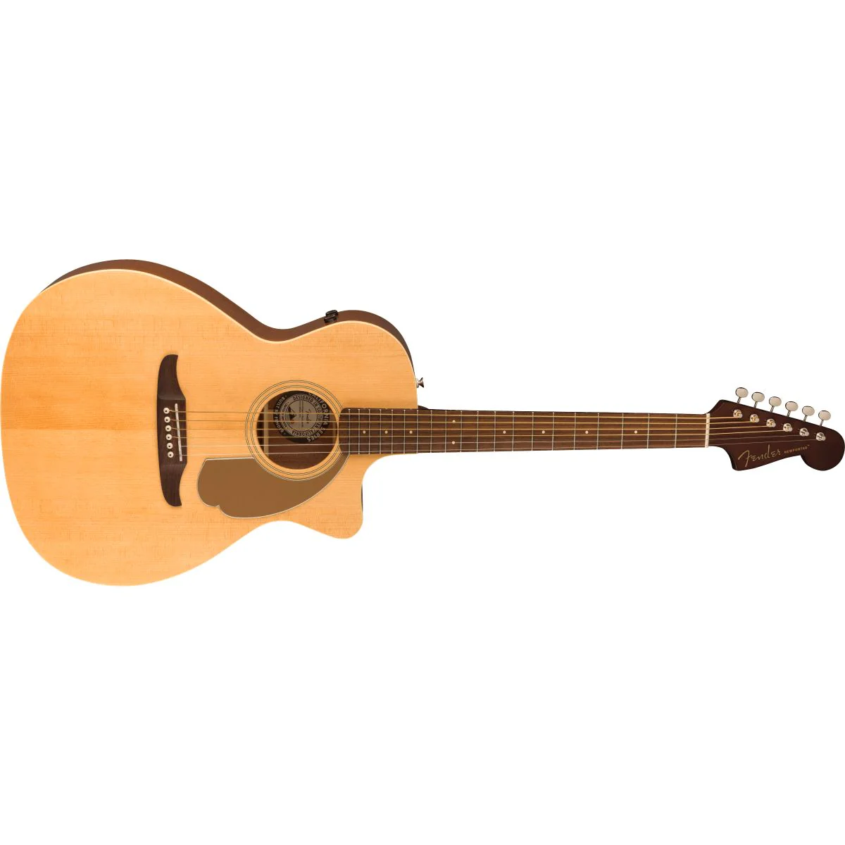 Fender Newporter Player Electro Acoustic Guitar; Natural - Image 3
