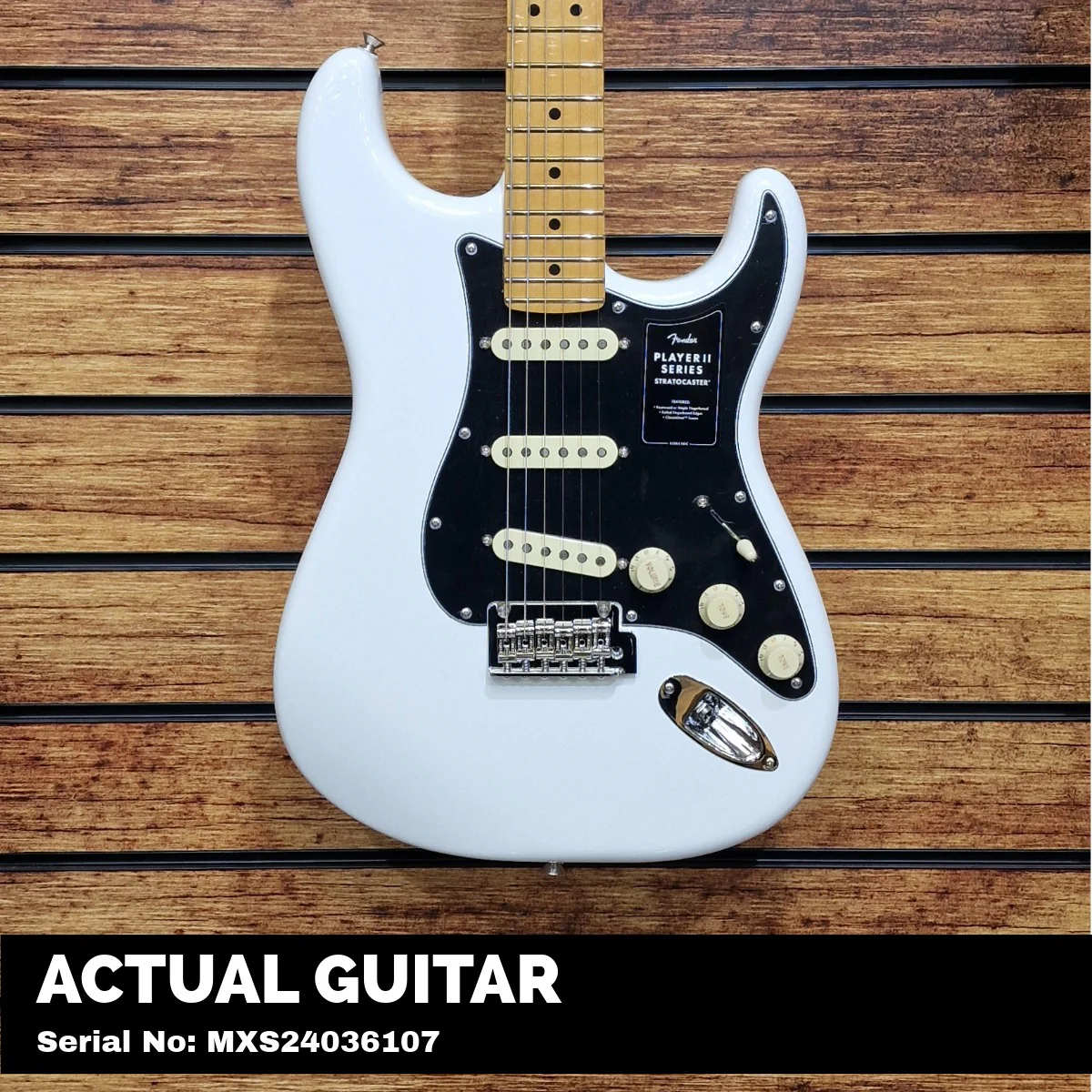 Fender Player II Stratocaster; Maple Fingerboard; Polar White | With FREE Gigbag - Image 3