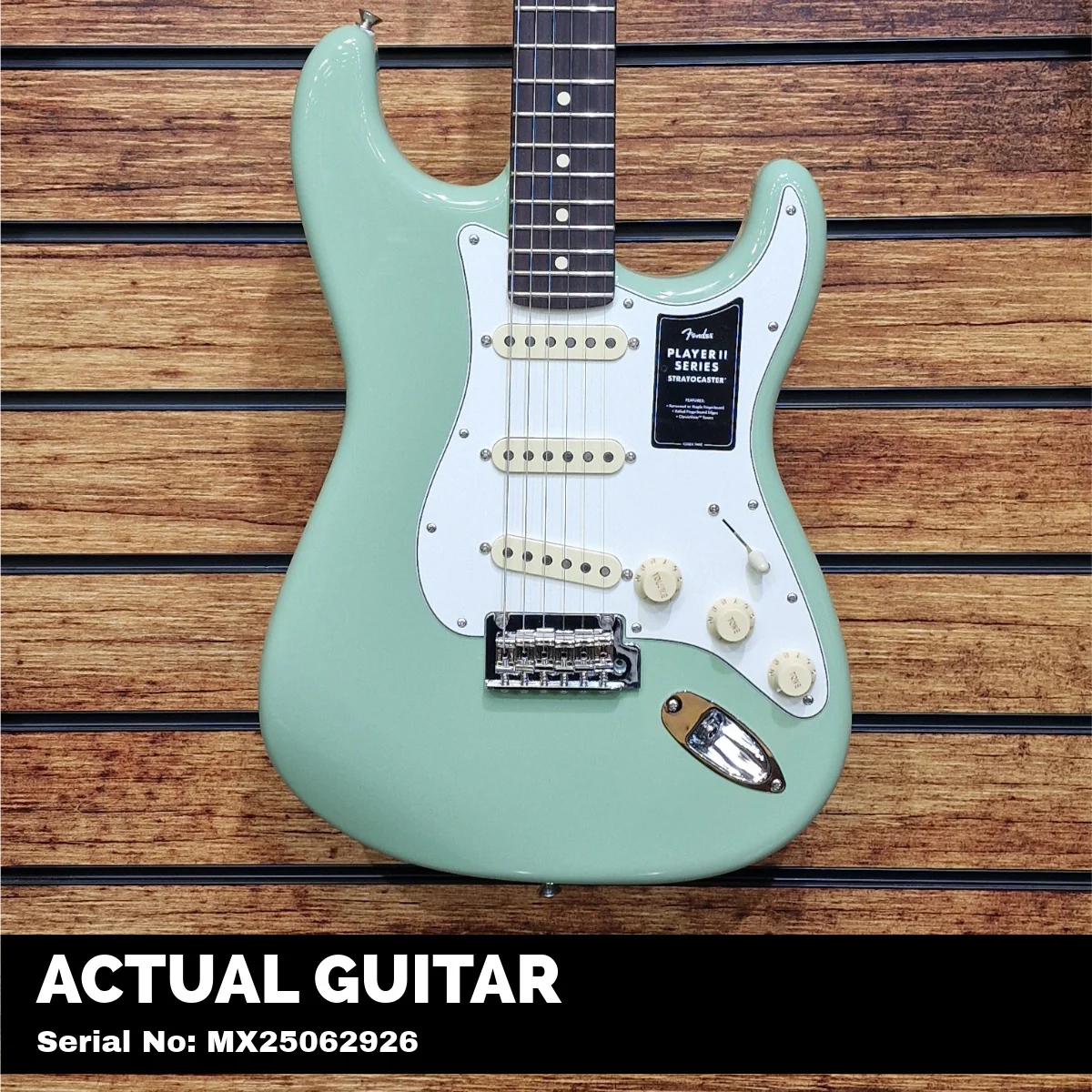 Fender Player II Stratocaster; Rosewood Fingerboard; Birch Green | With FREE Gigbag - Image 3