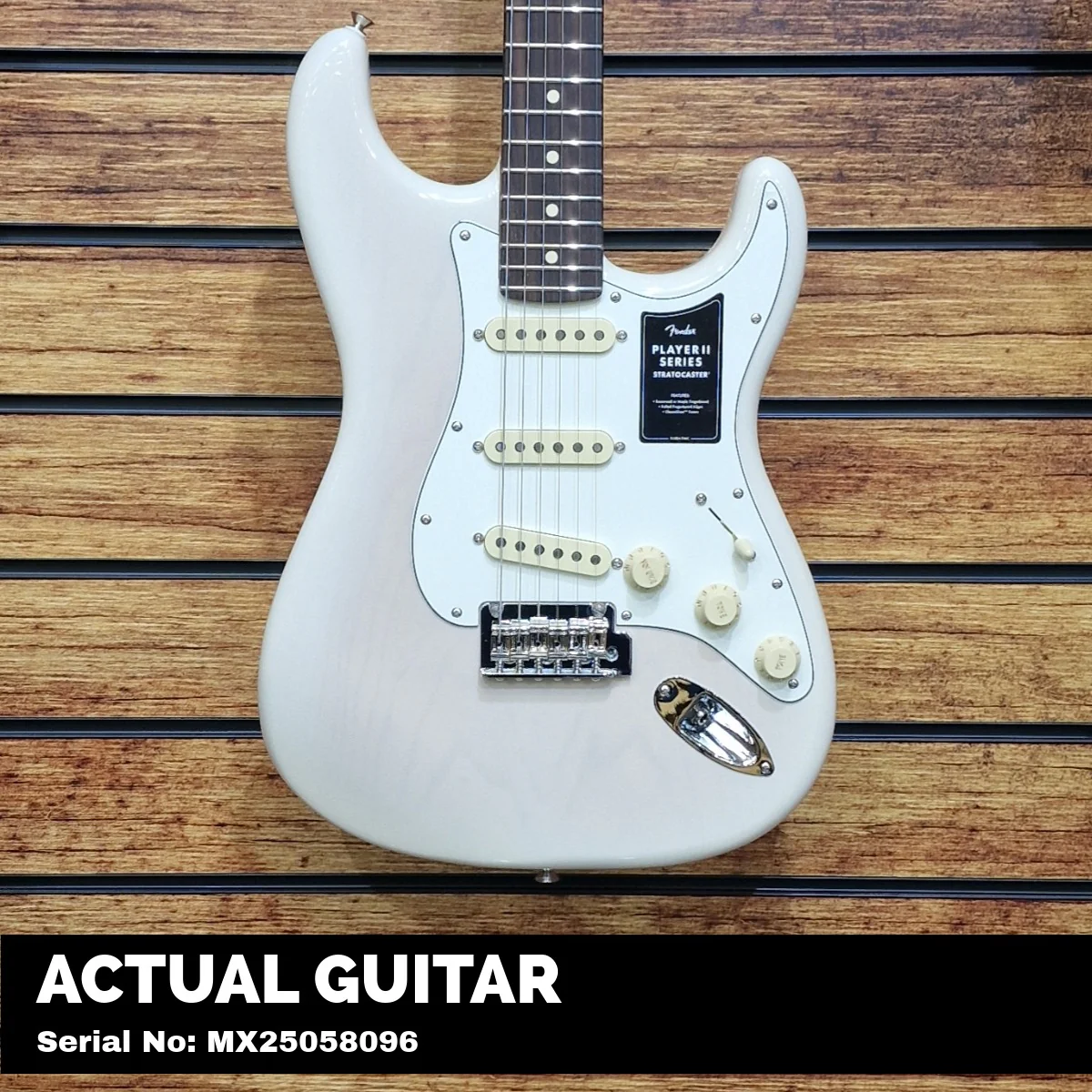 Fender Player II Stratocaster; Rosewood Fingerboard; White Blonde | With FREE Gigbag - Image 3