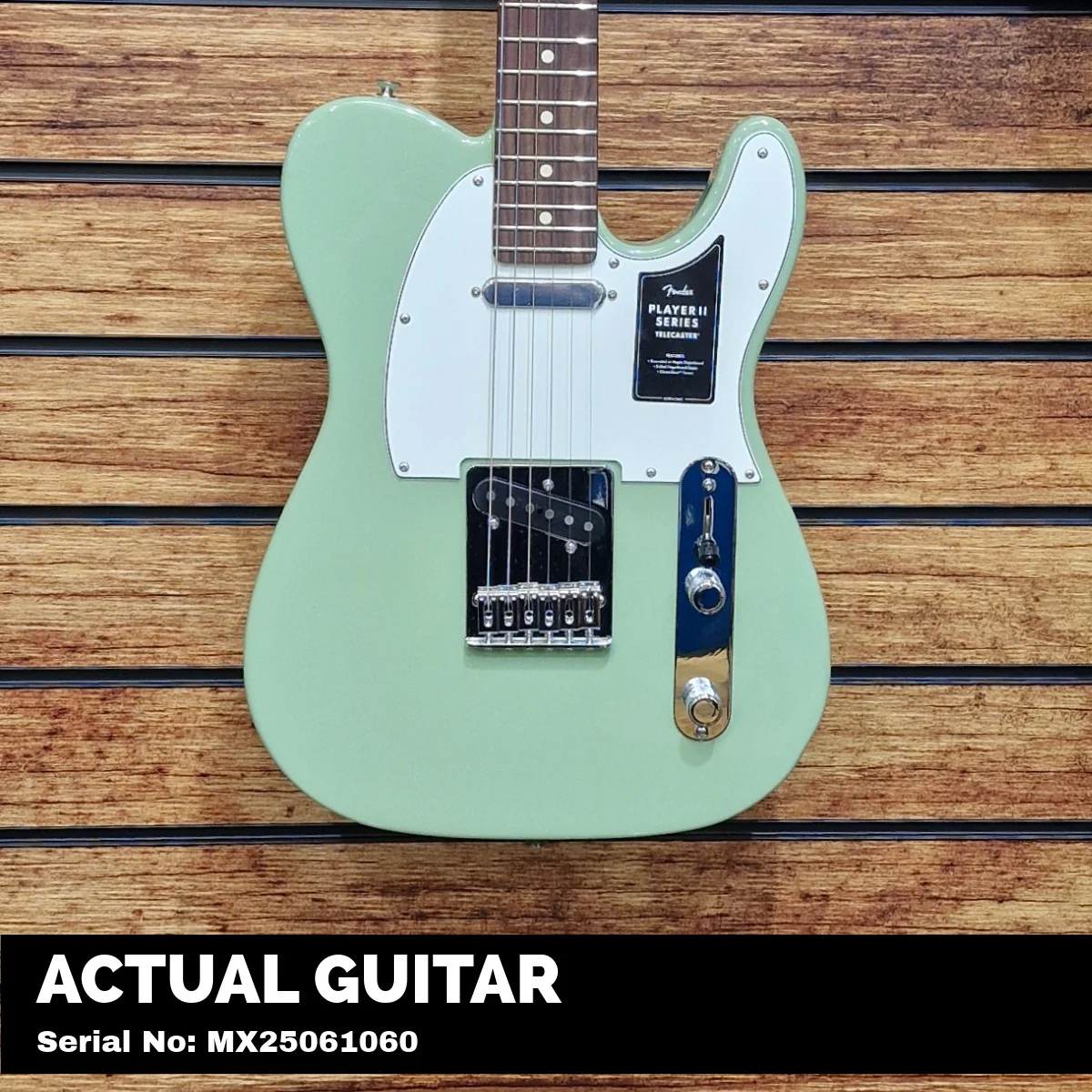 Fender Player II Telecaster; Rosewood Fingerboard; Birch Green | With FREE Gigbag - Image 2
