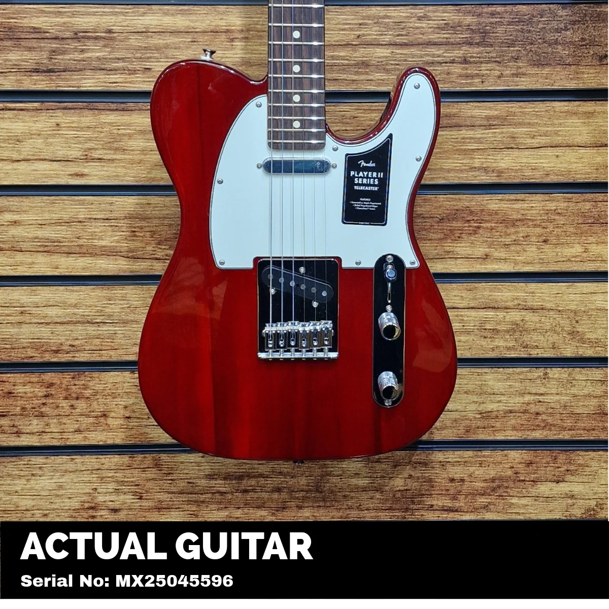 Fender Player II Telecaster; Rosewood Fingerboard; Transparent Cherry | With FREE Gigbag - Image 3