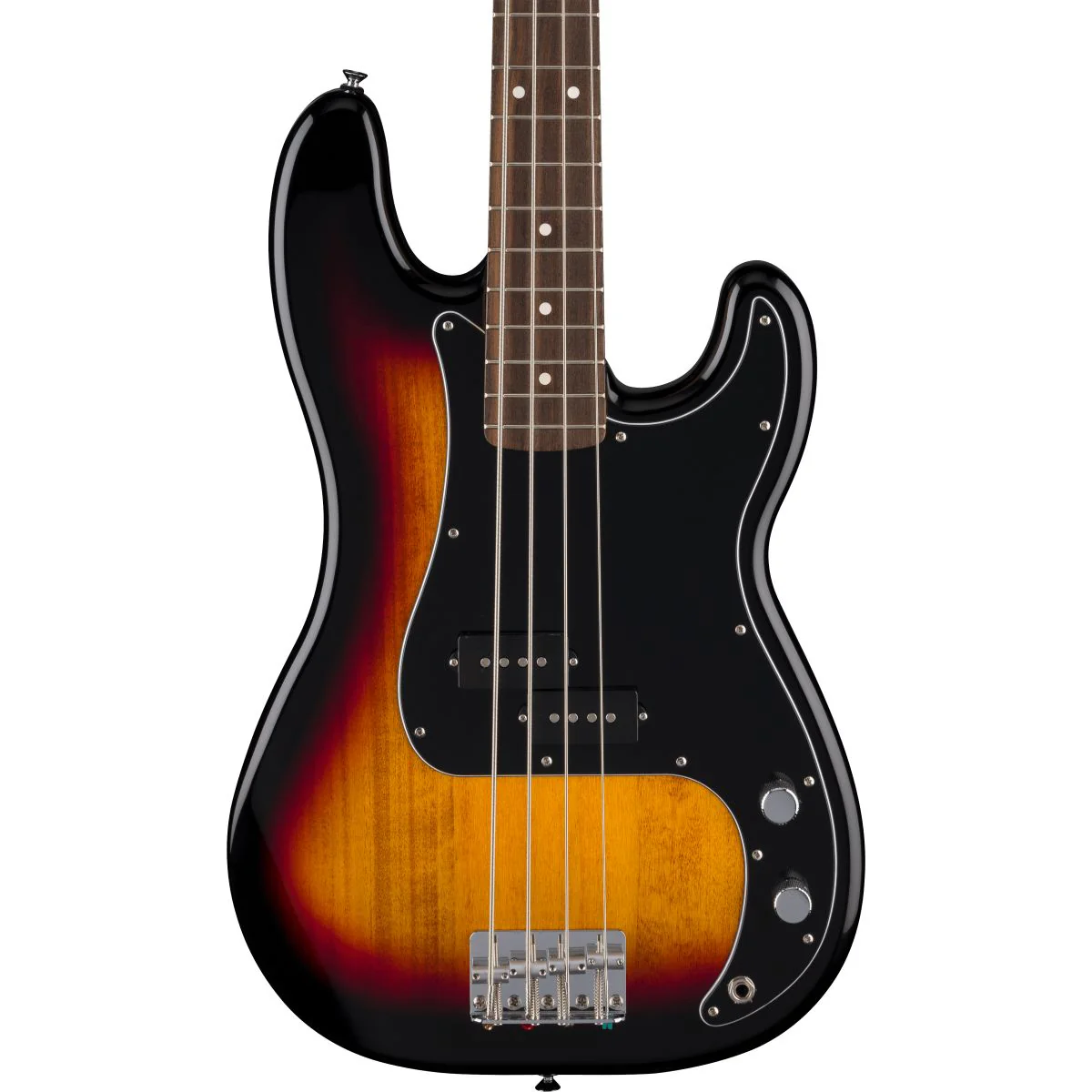 Fender Standard Precision Bass; Laurel Fingerboard, Black Pickguard, 3-Color Sunburst