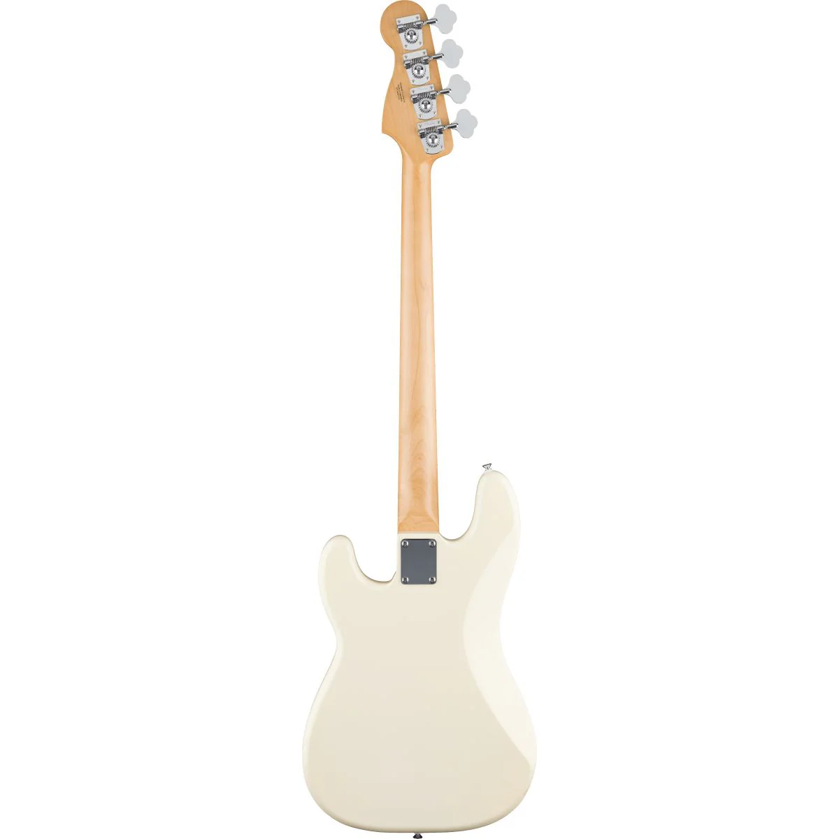 Fender Standard Precision Bass; Maple Fingerboard, Black Pickguard, Olympic White - Image 4