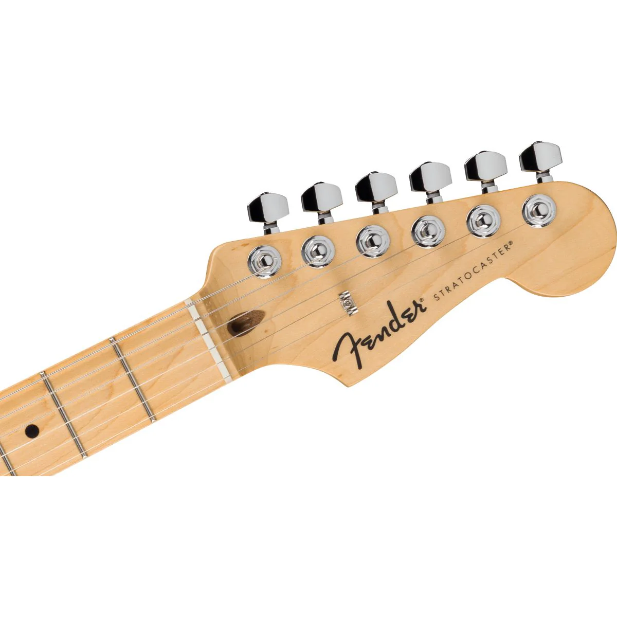 Fender Standard Stratocaster; HSS, Maple Fingerboard, White Pickguard, Aqua Marine Metallic - Image 6