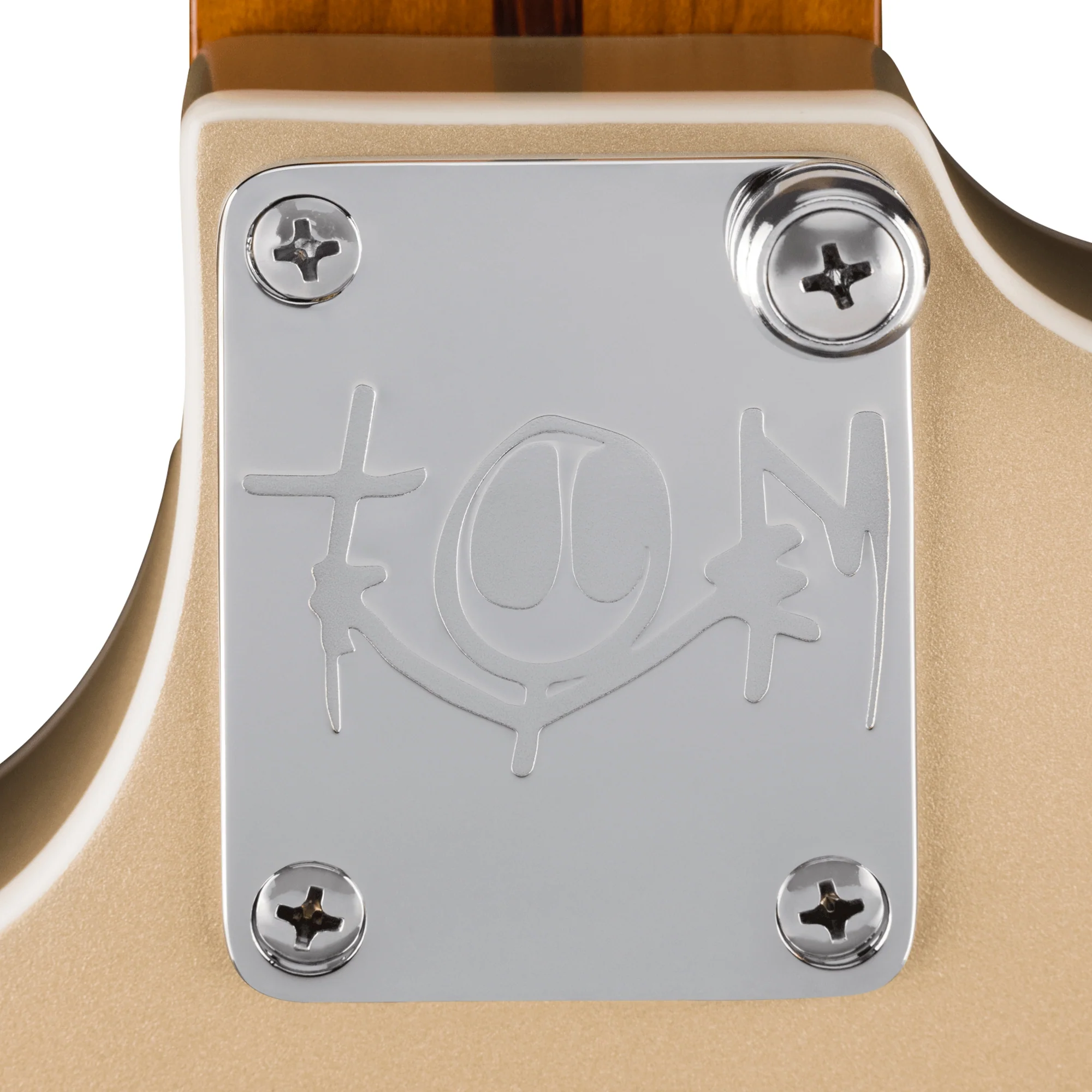 Fender Tom Delonge Starcaster; Satin Shoreline Gold - Image 3