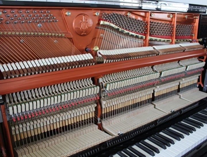 Feurich 123 Vienna Premium Upright Piano; Satin Black: Showroom Model: Serial No: V160337 - Image 16