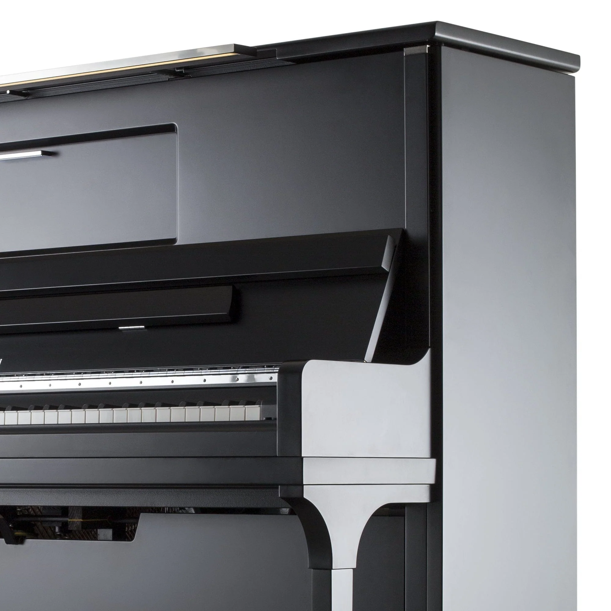 Feurich 123 Vienna Premium Upright Piano; Satin Black: Showroom Model: Serial No: V160337 - Image 7