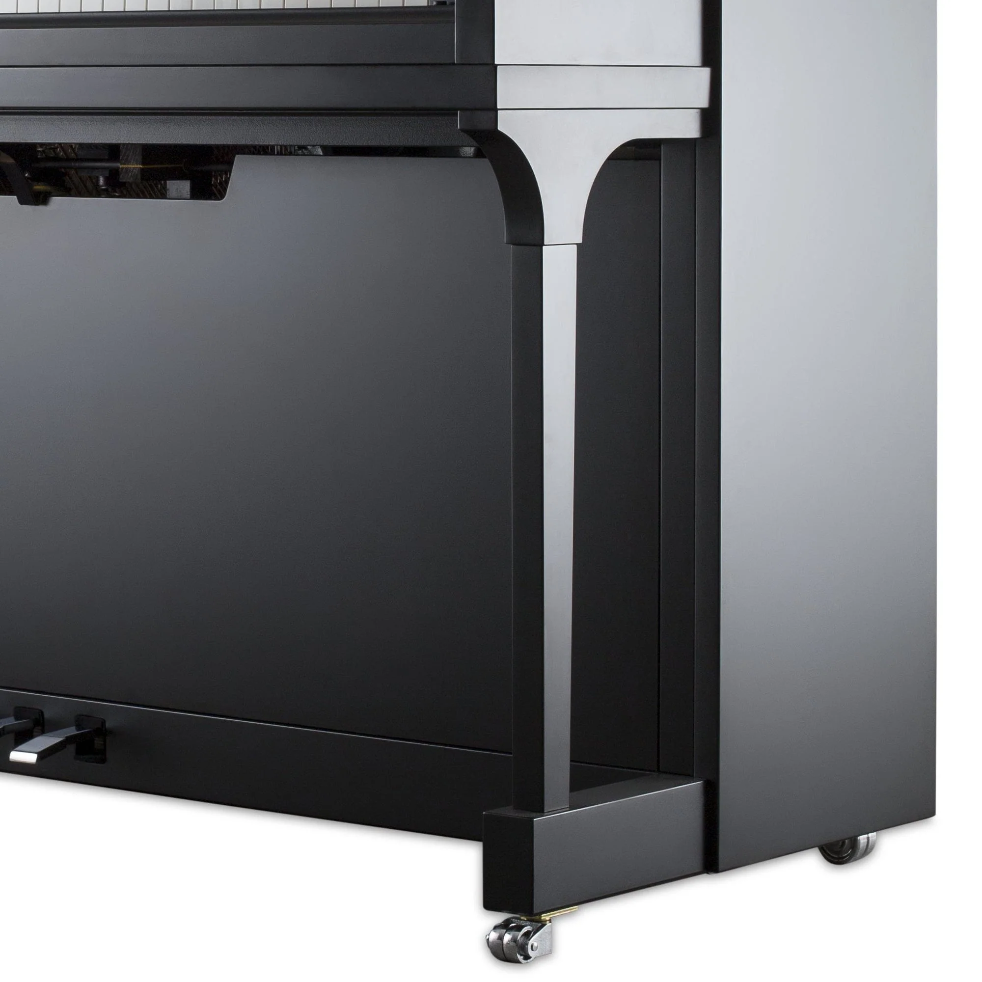 Feurich 123 Vienna Premium Upright Piano; Satin Black: Showroom Model: Serial No: V160337 - Image 8