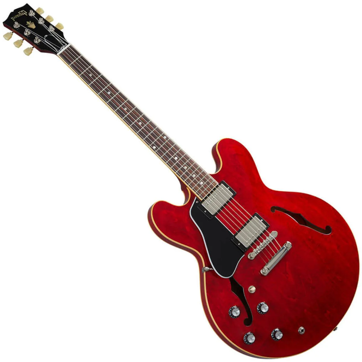 Gibson ES-335 (Left-handed); Sixties Cherry - Image 4