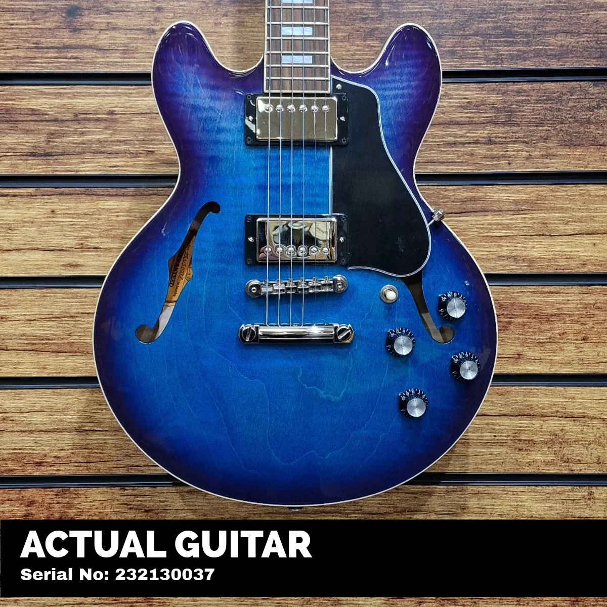 Gibson ES-339 Figured; Blueberry Burst - Image 2
