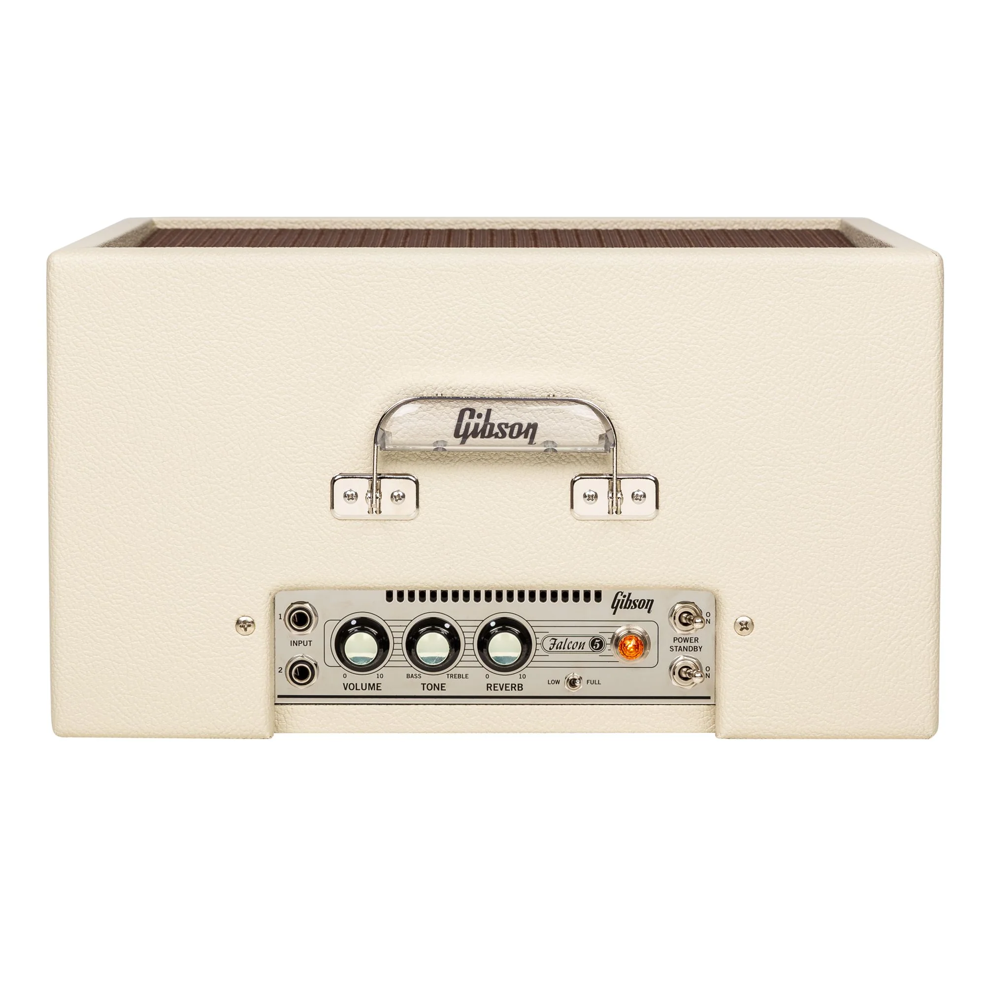 Gibson Falcon 5 1x10 Combo; Cream Bronco, Oxblood Grille - Image 3