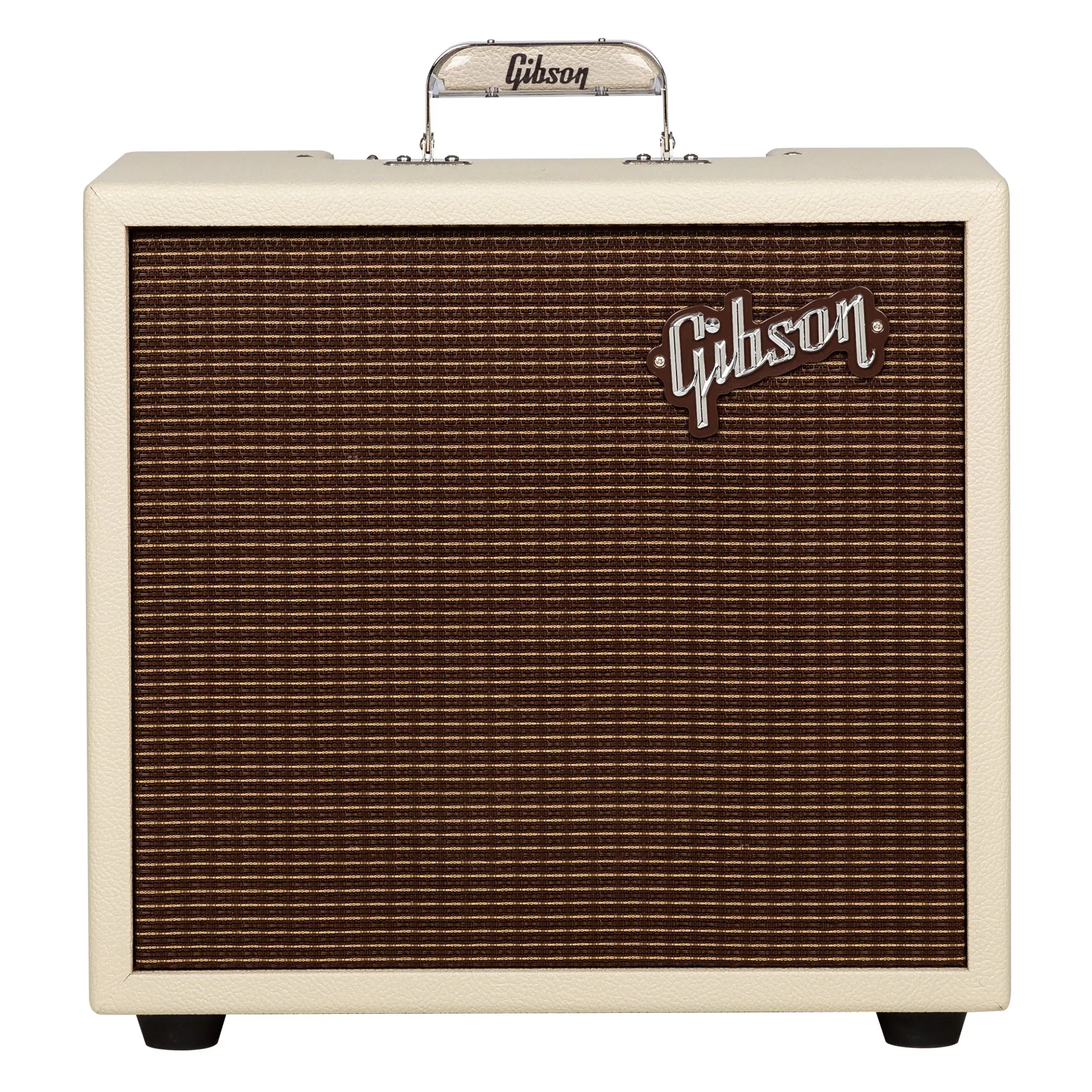 Gibson Falcon 5 1x10 Combo; Cream Bronco, Oxblood Grille - Image 4