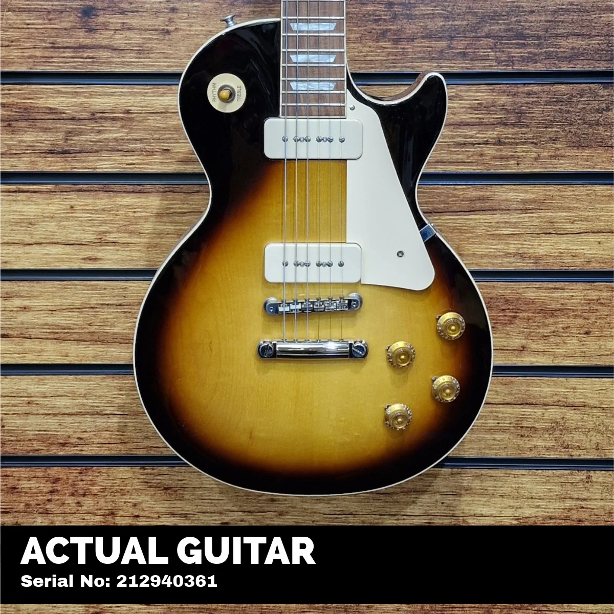 Gibson Les Paul Standard 50s P-90 Plain Top; Tobacco Burst - Image 2