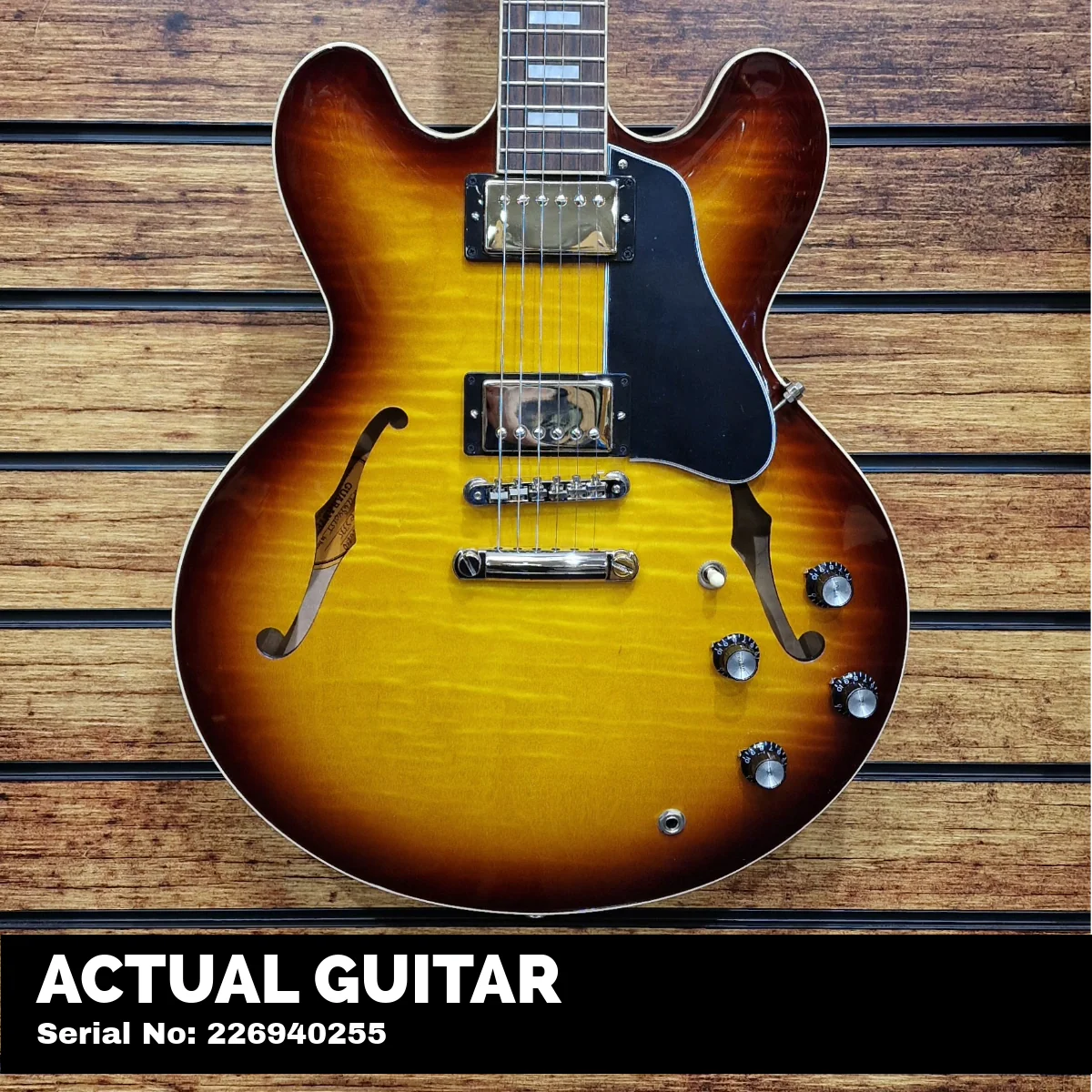 Gibson ES-335 Figured; Iced Tea - Image 2