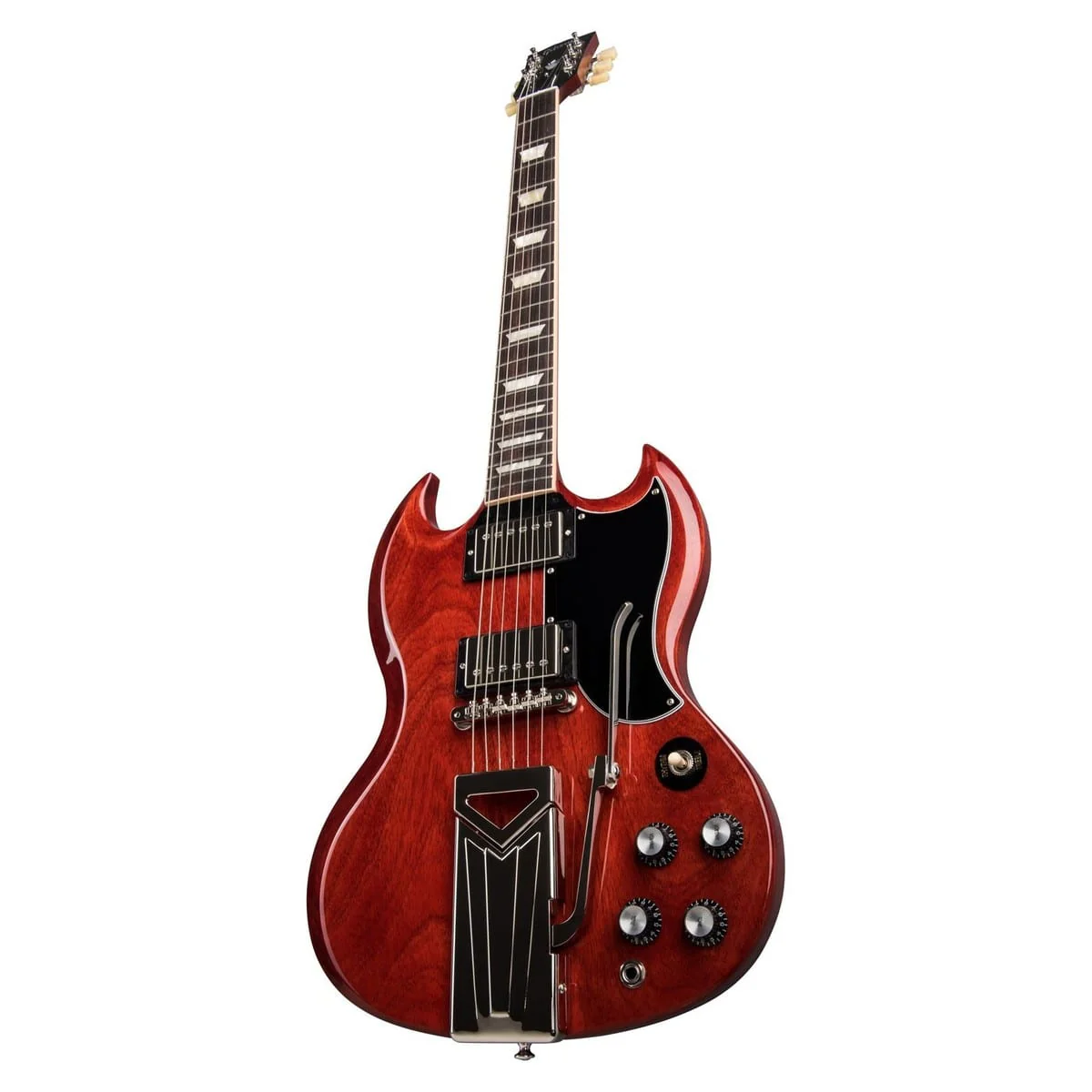 Gibson SG Standard 61 Sideways Vibrola Vintage Cherry Electric Guitar - Image 4