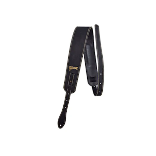 Gibson The Nubuck Black Leather Guitar Strap - Image 3