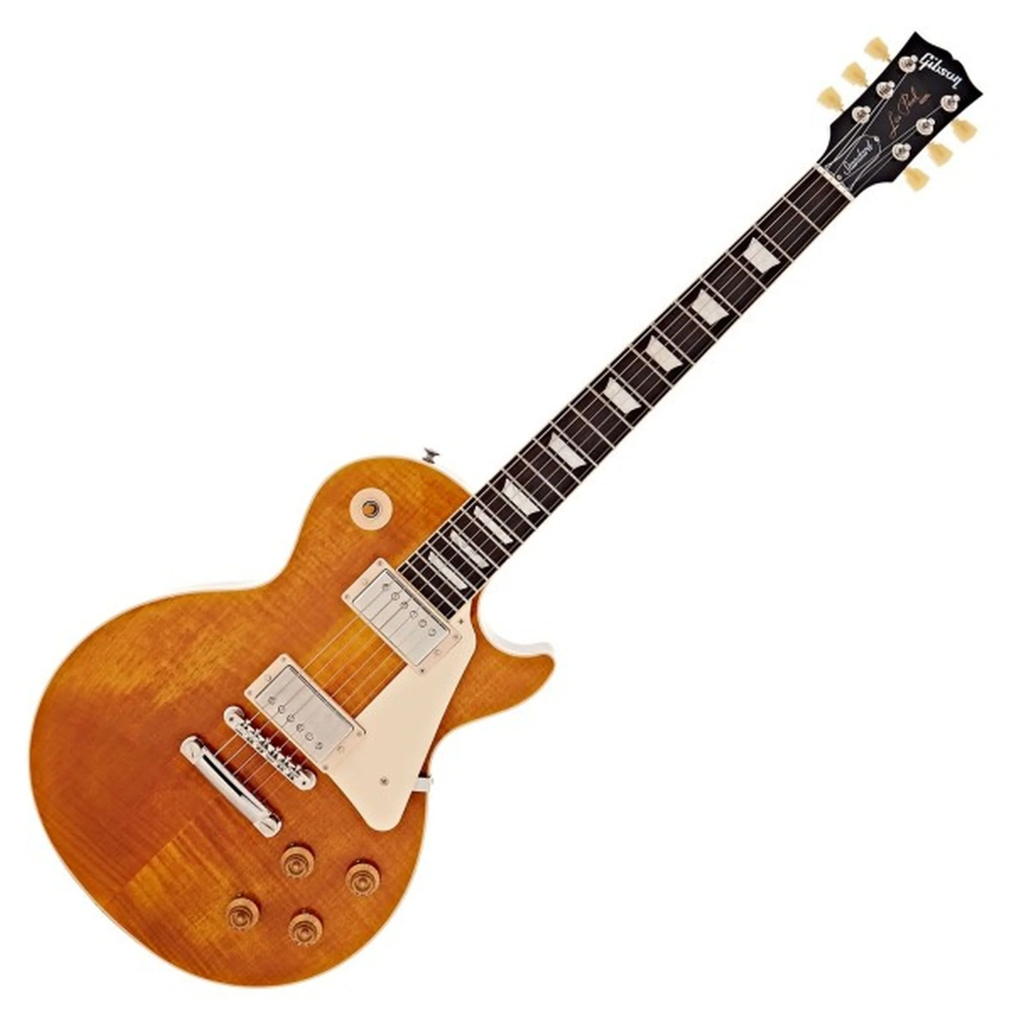 Gibson USA Les Paul Standard 50s Figured Top; Honey Amber - Image 4