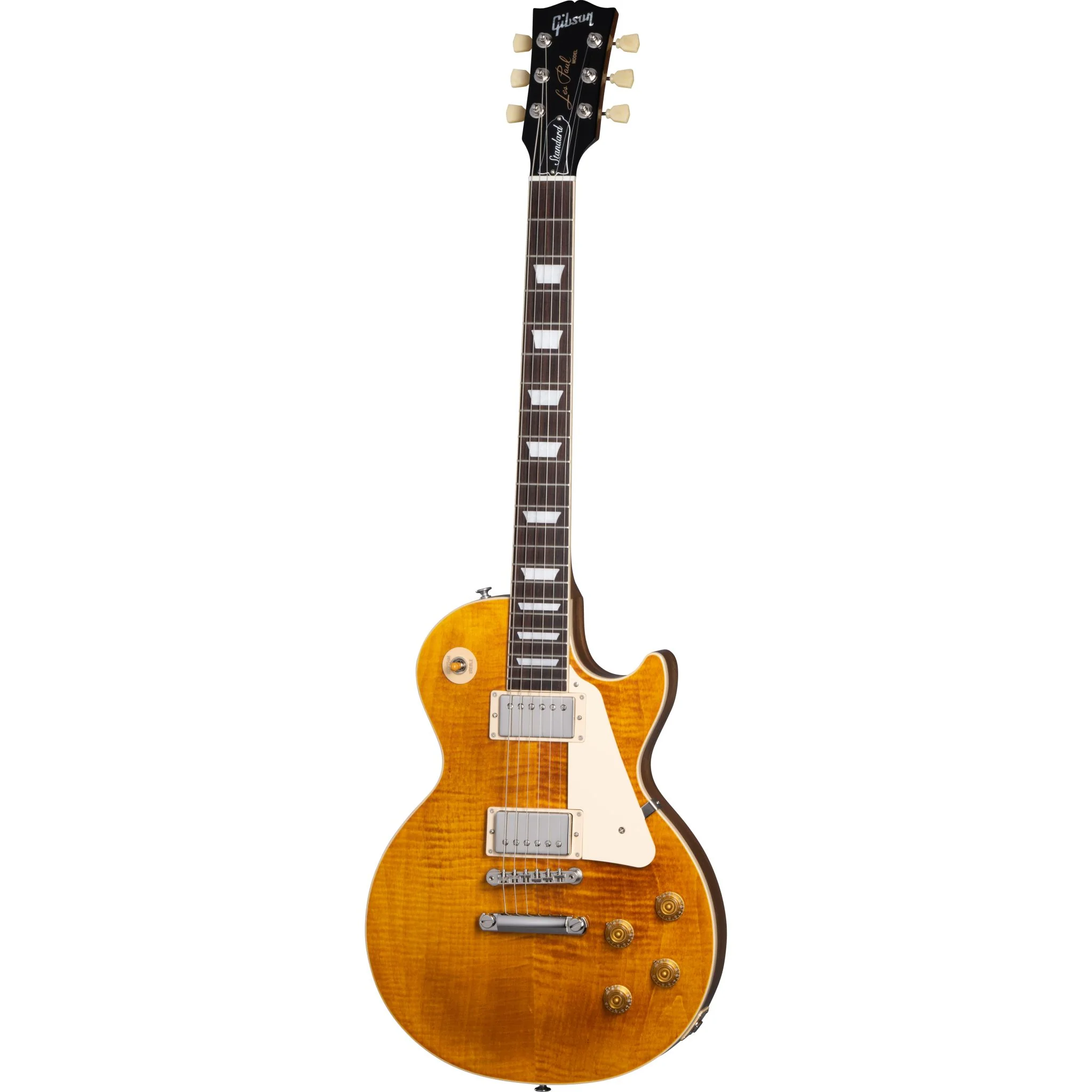 Gibson USA Les Paul Standard 50s Figured Top; Honey Amber - Image 6