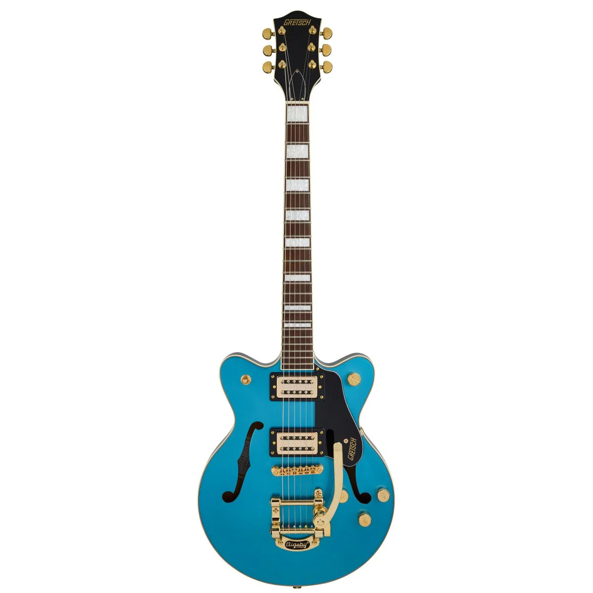 Gretsch G2655TG Streamliner Center Block Jr. Double-Cut with Bigsby LTD; Riviera Blue - Image 2