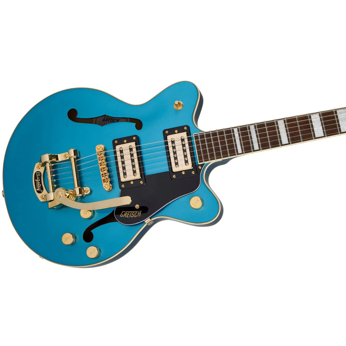 Gretsch G2655TG Streamliner Center Block Jr. Double-Cut with Bigsby LTD; Riviera Blue - Image 3