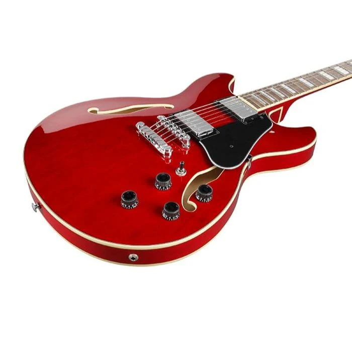 Ibanez Artcore AS73 TCD Trans Cherry Red Guitar - Image 3