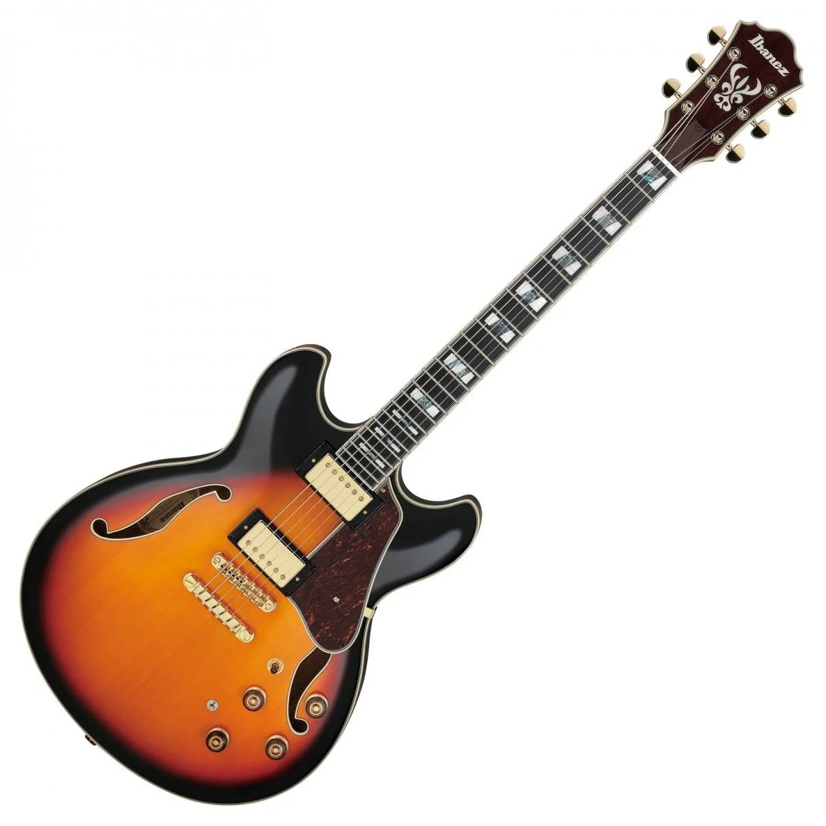 Ibanez AS113-BS Semi-Hollowbody Guitar; Brown Sunburst - Image 2