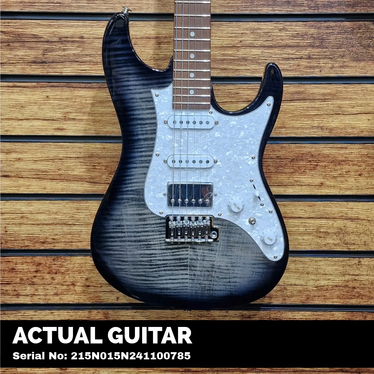 Ibanez AZ22S1F-TKS AZ Standard Series HSS Electric Guitar; Transparent Black Sunburst - Image 2