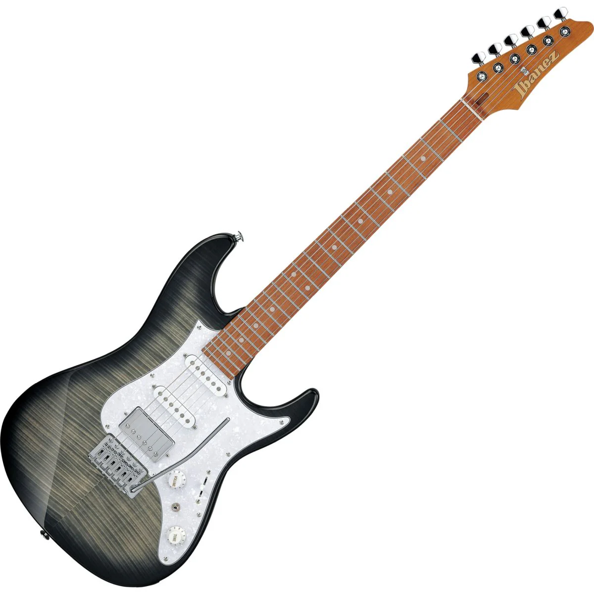 Ibanez AZ22S1F-TKS AZ Standard Series HSS Electric Guitar; Transparent Black Sunburst - Image 3