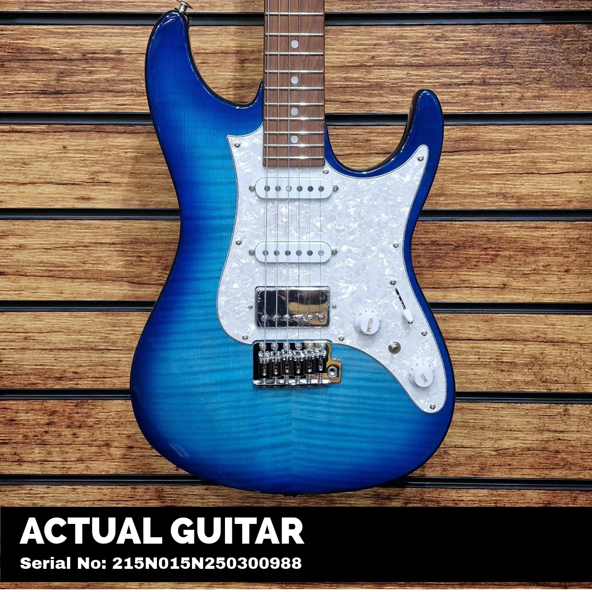 Ibanez AZ22S1F-TXB AZ Standard Series HSS Electric Guitar; Transparent Turquiose Burst - Image 2