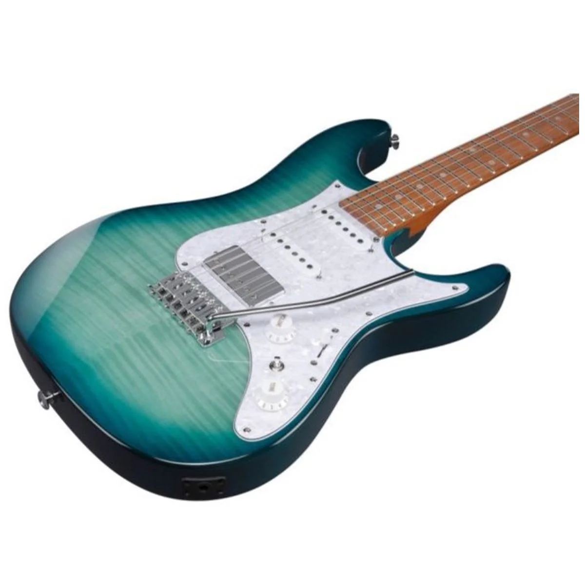 Ibanez AZ22S1F-TXB AZ Standard Series HSS Electric Guitar; Transparent Turquiose Burst - Image 5