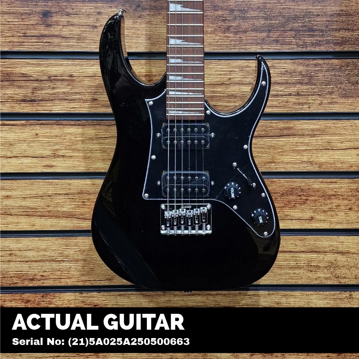 Ibanez Gio GRGM21-BKN Mikro Electric Guitar; Black Night - Image 2